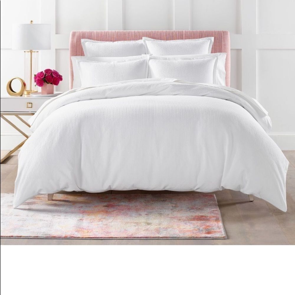 Sky Woven Lattice Duvet, Full/Queen